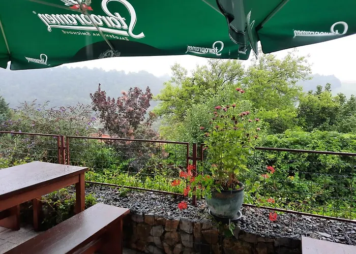 Zahrada Nad Rekou, Restaurace A Kavarna - Parkovani Gratis 4* Zlatá Koruna